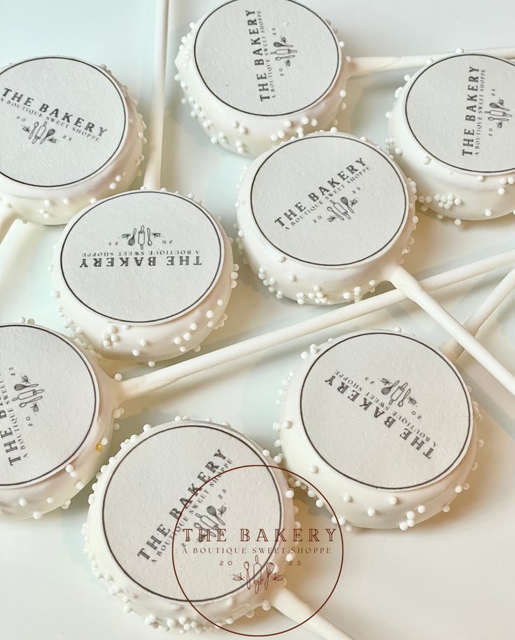 Cake Pop w/ Custom Edible Image Logo